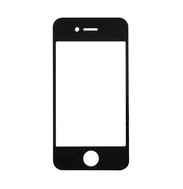 Cristal frontal Apple iPhone 4  4S  Negro